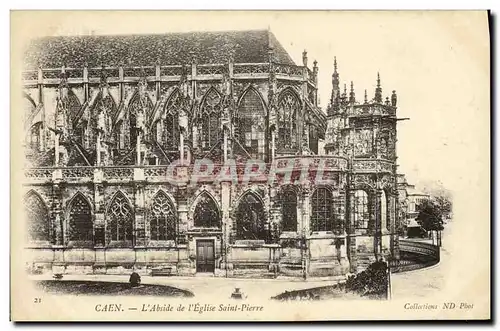 Ansichtskarte AK Caen Eglise Saint Pierre L Abside