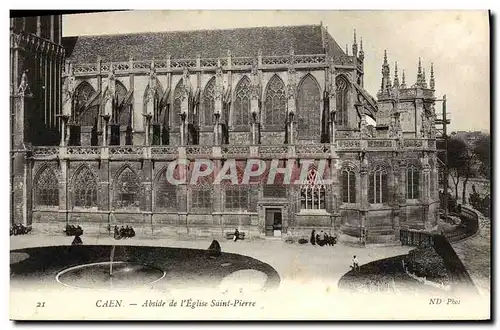 Cartes postales Caen Eglise Saint Pierre L Abside