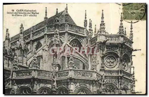 Cartes postales Caen Eglise Saint Pierre Detail de l abside