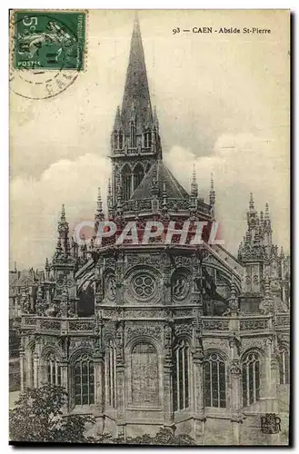 Cartes postales Caen Eglise Saint Pierre et le Square