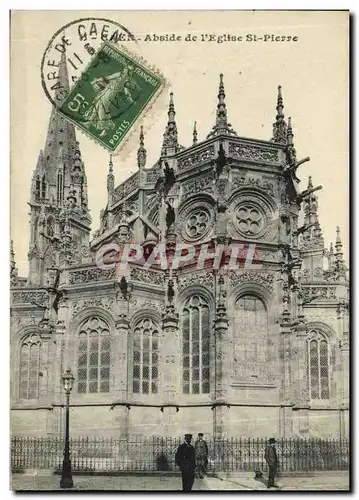 Cartes postales Caen Eglise Saint Pierre Abside de l eglise