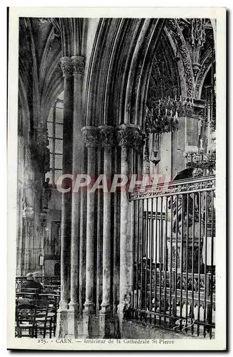 Cartes postales Caen Interieur de la Cathedrale St Pierre