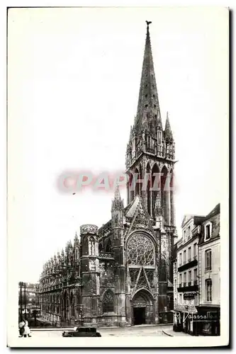 Cartes postales Caen Eglise St Pierre Fleche detruite en 1944