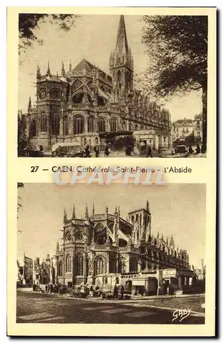 Cartes postales Caen L Eglise Saint Pierre Militaria