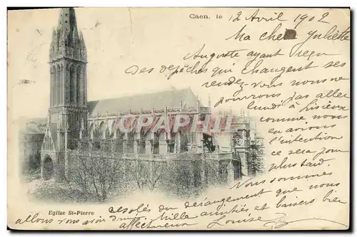 Cartes postales Caen Abside L Eglise Saint Pierre