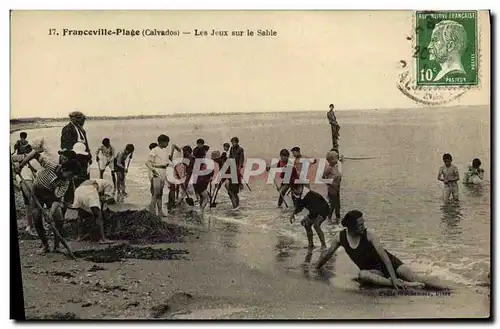 Cartes postales Franceville Plage Les Jeux sur Le Sable Enfants