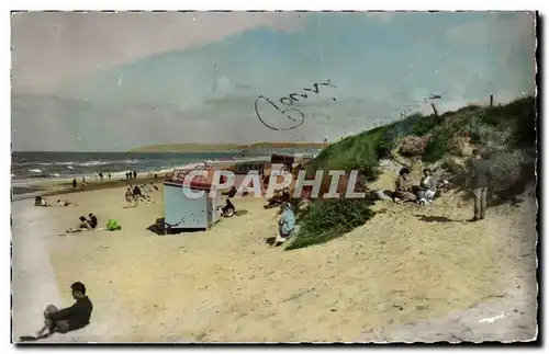 Cartes postales moderne Franceville Plage Merville Les dunes vue sur Cabourg