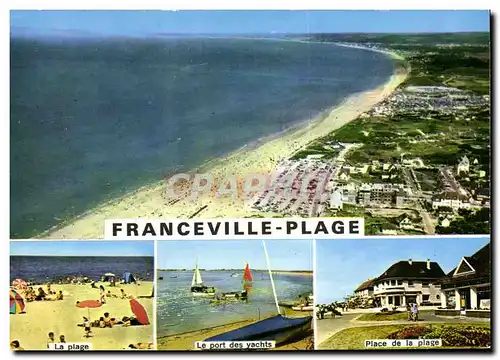 Cartes postales moderne Franceville Plage Port des yachts Place de la plage