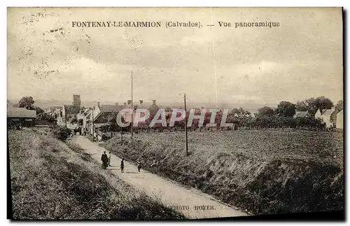 Ansichtskarte AK Fontenay le Marmion Vue Panoramique Eglise du 13eme