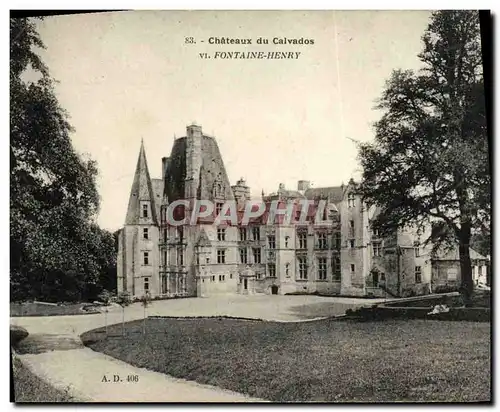 Ansichtskarte AK Chateaux de Calvados Fontaine Henry Le vestibule