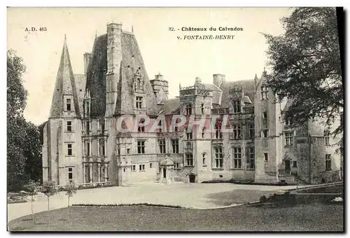 Cartes postales Chateaux de Calvados Fontaine Henry