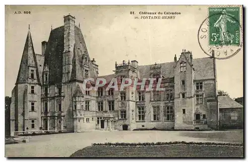 Cartes postales Chateau de Calvados Fontaine Henry