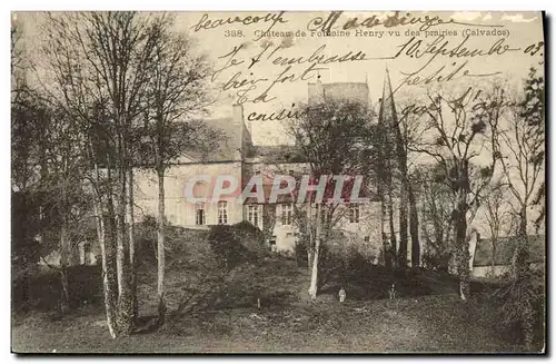 Cartes postales Chateau de Fontaine Henry vu des Prairies