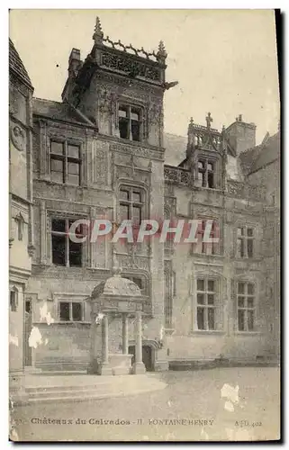 Cartes postales Chateaux du Calvados la Fontaine Henry