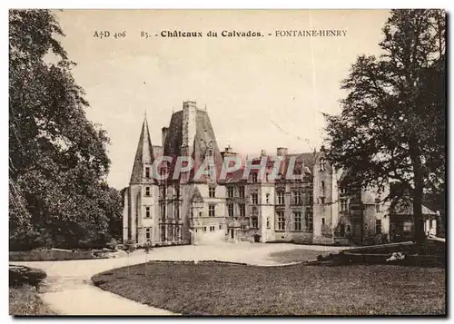 Cartes postales Chateaux du Calvados Fontaine Henry