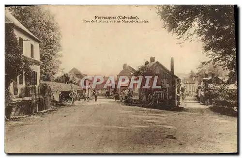 Cartes postales Fervacques Rue de Lisieux et Rue Marcel Gambier