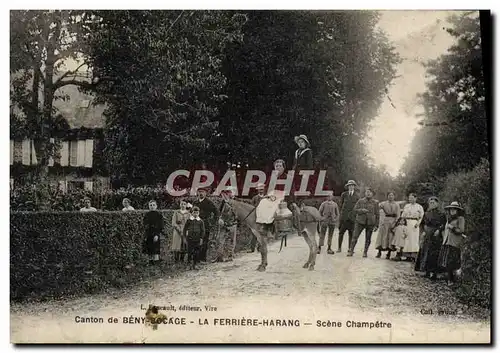 Cartes postales Canton de Beny Bocage La Ferriere Harang Scene Champetre