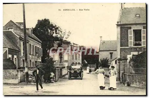 Cartes postales Asnelles Rue Vatin Automobile