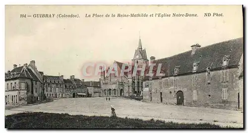 Ansichtskarte AK Guibray La Place de la Reine Mathilde et l Eglise Notre Dame