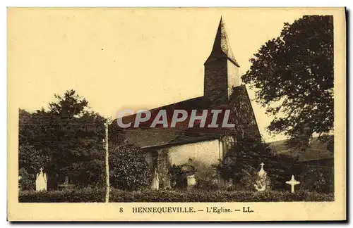 Ansichtskarte AK Hennequeville L Eglise