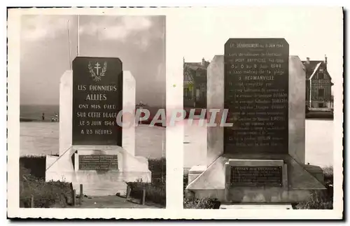 Cartes postales moderne Hermanville Monument Commemoratif du Debraquement Allie 5 juin 1944 Militaria