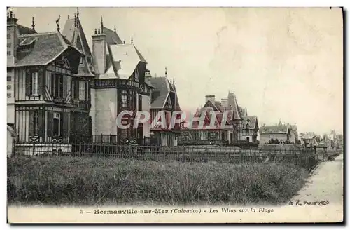 Cartes postales Hermanville sur Mer Les Villas sur la Plage