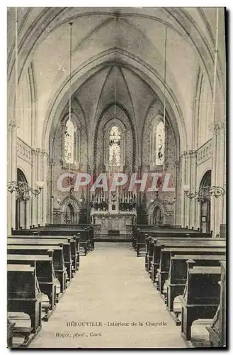 Cartes postales Herouville Interieur de la Chapelle