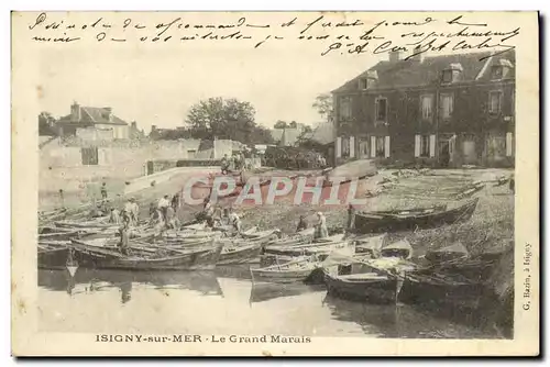 Cartes postales Isigny Sur Mer Le Grand Marais Bateaux