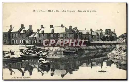 Cartes postales Isigny Sur Mer Quai des Hogues Barques de Peche