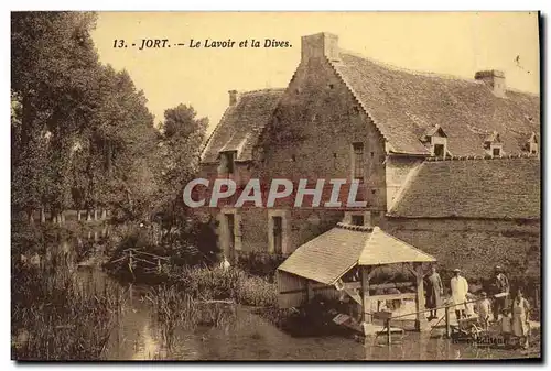 Cartes postales Jort Le Lavoir et la Dives