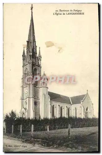 Ansichtskarte AK Langannerie L Eglise Environs de Pontivy