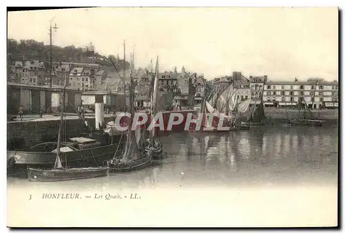 Cartes postales Honfleur Les Quais Bateaux