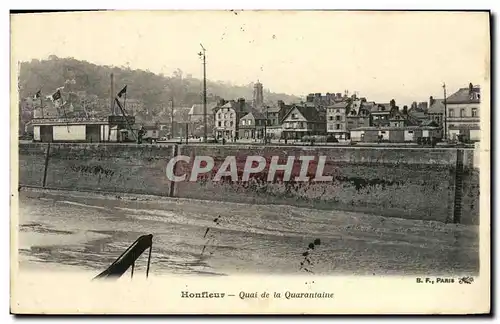 Ansichtskarte AK Honfleur Le Quai de la Quarantaine