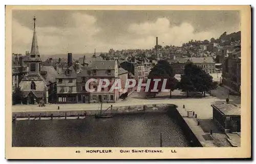 Cartes postales Honfleur Le Quai St Etienne