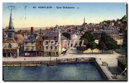 Cartes postales Honfleur Le Quai St Etienne