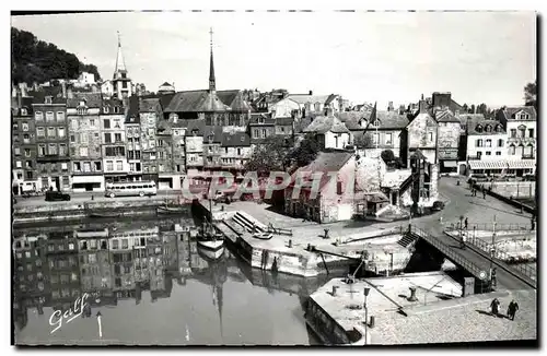 Cartes postales moderne Honfleur Quai St Catherine et Lieutenance