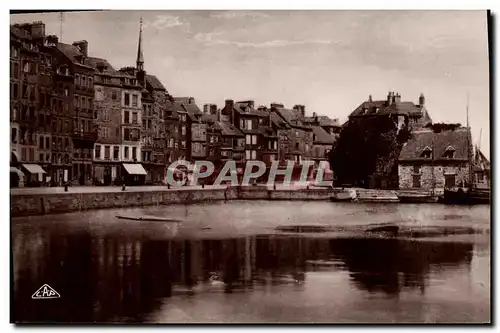 Moderne Karte Honfleur Quai Ste Catherine et la Lieutenance