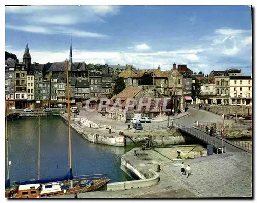 Moderne Karte Honfleur Quai Sainte Catherine et la Lieutenance