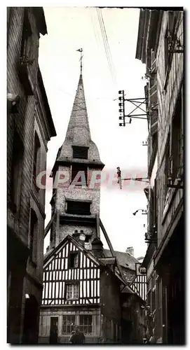 Moderne Karte Honfleur La Rue des Lingots et Clocher Sainte Catherine