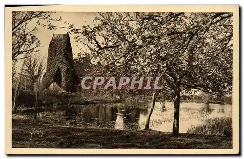 Cartes postales Vieux manoir sous les pommiers en fleurs Cote de Grace Route de Honfleur a Trouville