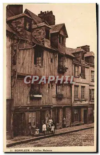 Cartes postales Honfleur Vieilles Maisons Enfants