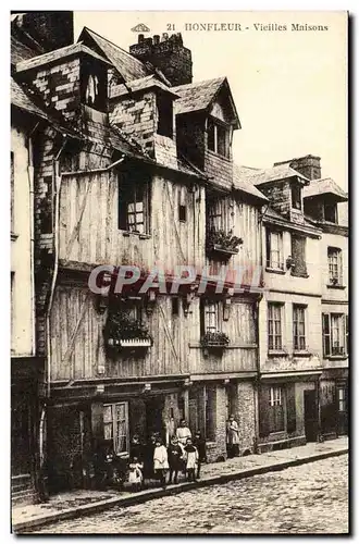 Cartes postales Honfleur Vieilles Maisons Enfants