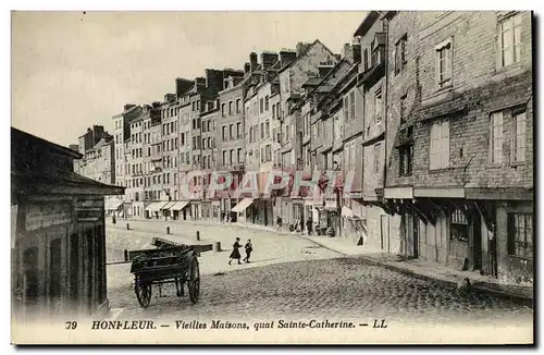 Ansichtskarte AK Honfleur Vieilles Maisons du Quai de la Quarantaine