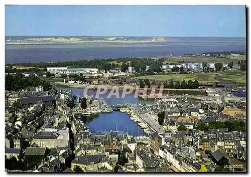 Moderne Karte Honfleur Vue Generale