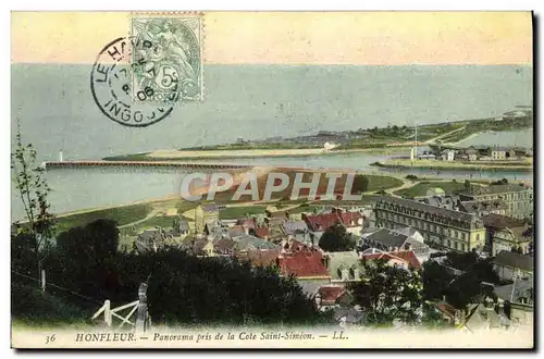 Ansichtskarte AK Honfleur Panorama Pris de la Cote Sainte Simeon