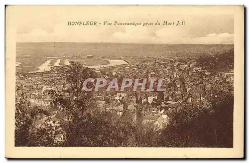 Ansichtskarte AK Honfleur Vue Panoramique Prise du Mont Joli