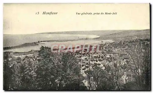 Cartes postales Honfleur Vue Generale Prise du Mont Joil