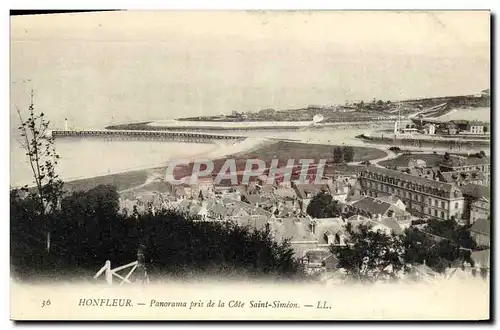 Ansichtskarte AK Honfleur Panorama Pris de la Cote Saint Simeon