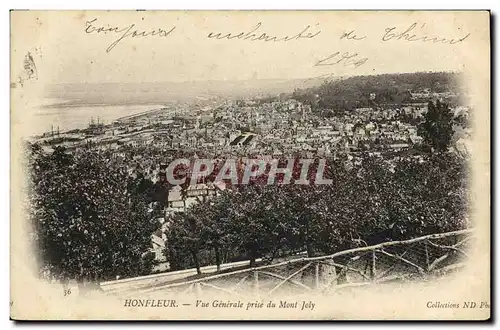 Ansichtskarte AK Honfleur Vue Generale Prise du Mont Joly