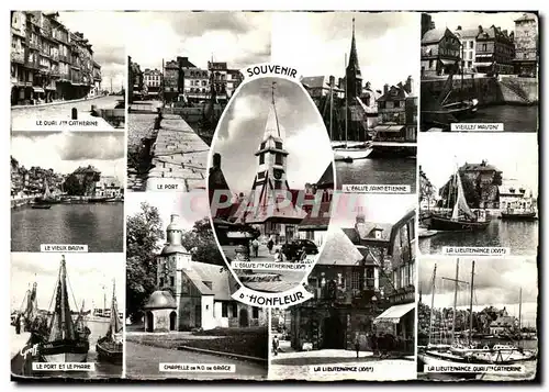 Cartes postales moderne Honfleur La Lieutenance Les Vieilles Maisons du Quai